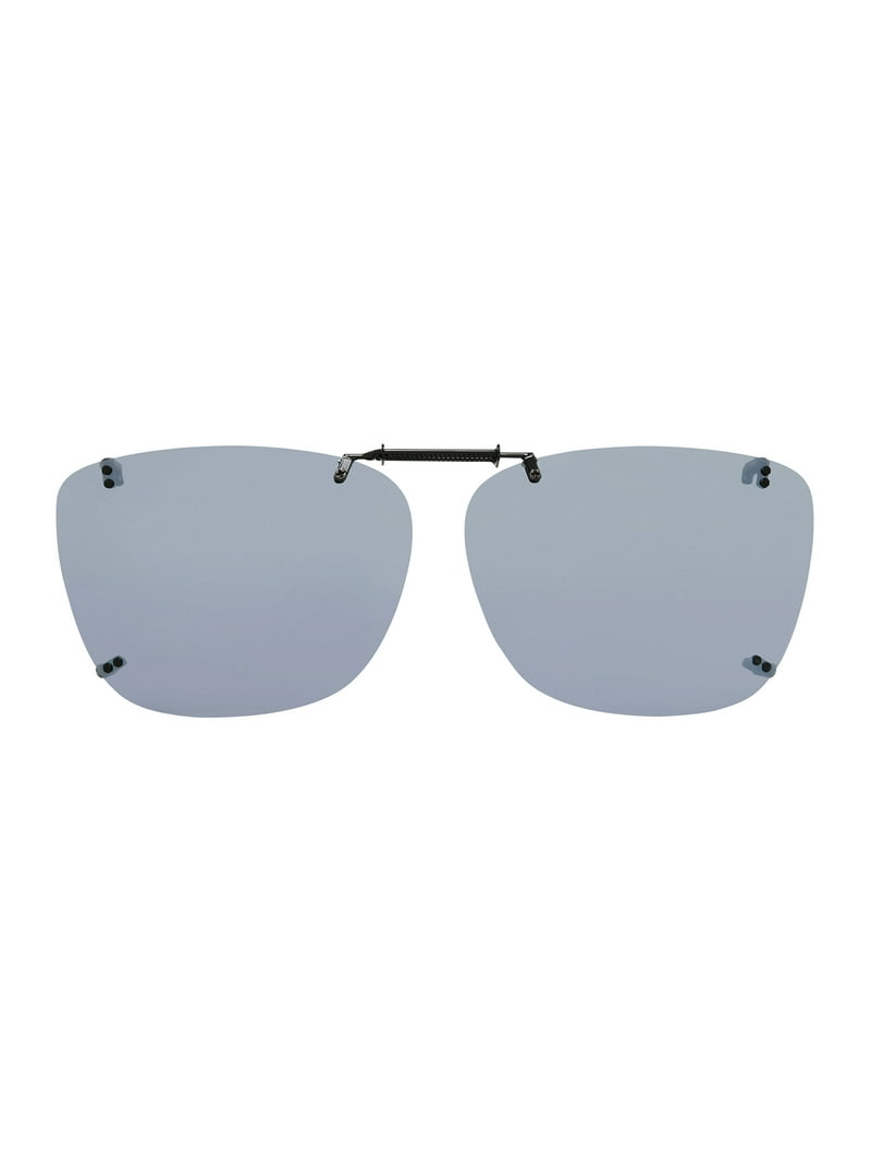 SoLa ② Foster Grant® Solar Shield® Clip Ons Rectangle Unisex Sunglasses
