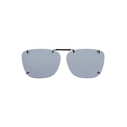 Foster Grant  Solar Shield  Clip Ons Rectangle Unisex Sunglasses