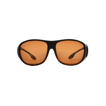 Mens Oversized Retro Shield Sunglasses - Gold Metal Frame & Gradient Brown Lenses, UV400
