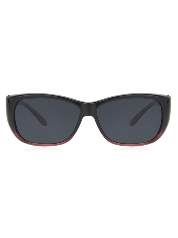 Foster Grant Solar Shield Tortoiseshell Oval Fitsover Women's Sunglasses