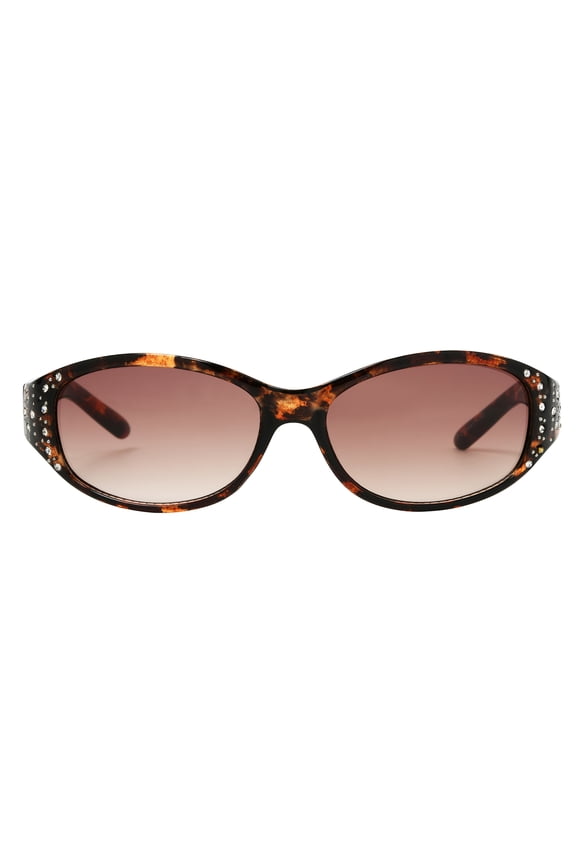 Tortoiseshell Oval Women's Polarized Sunglasses
