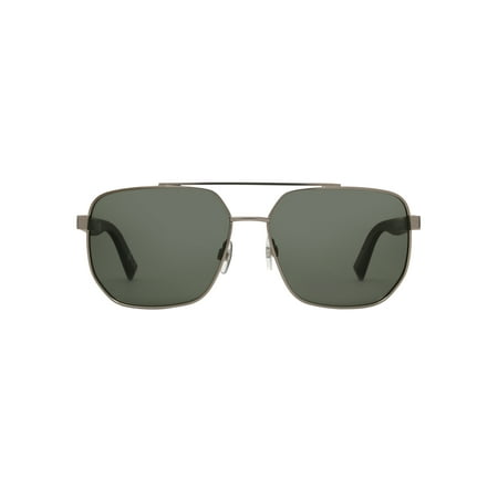 Foster Grant TruPolar Gunmetal Geometric Men's Polarized Sunglasses