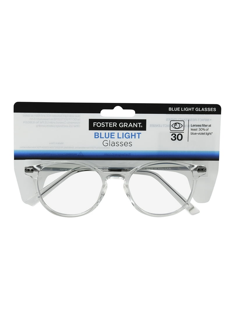 Foster Grant Blue Light Square Crystal Sunglasses - Walmart.com