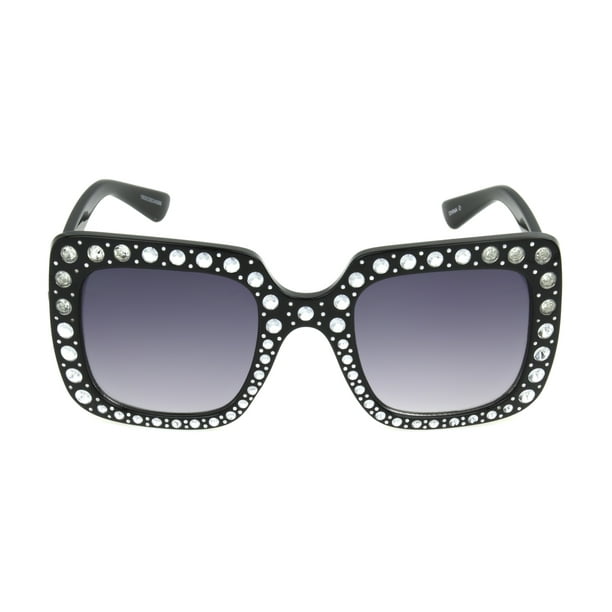 Foster Grant Women's Black Square Sunglasses Y06 - Walmart.com