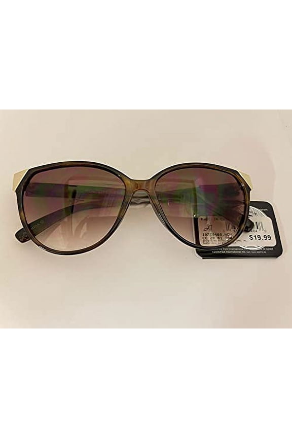 Women's Brown Gold Cat Eye Sunglasses Fashion
