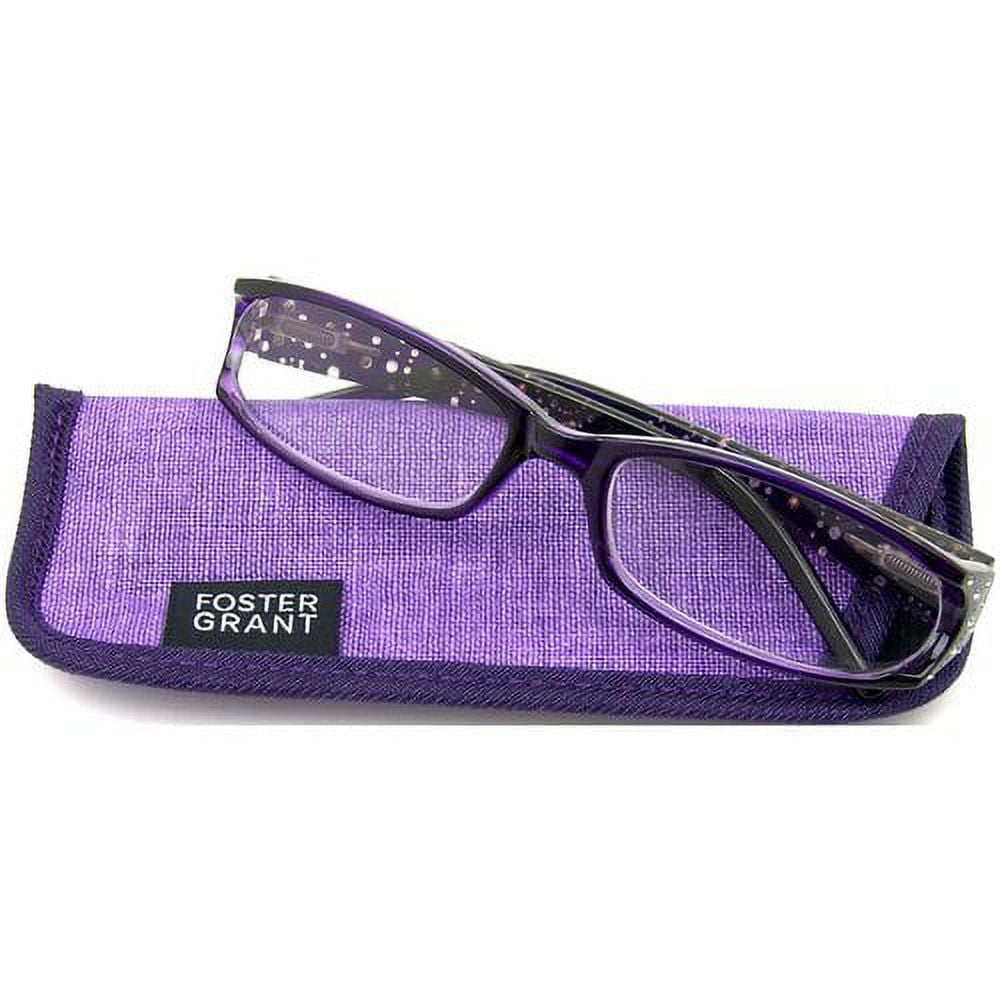 Foster Grant Women's Dazzling Reading Glasses, Purple