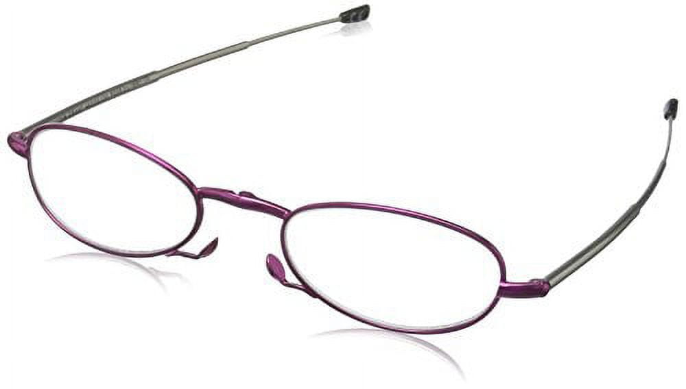 Foster Grant Women's Gideon Glimmer 1017256-250.COM Rectangular Readers, Magenta, 2.5