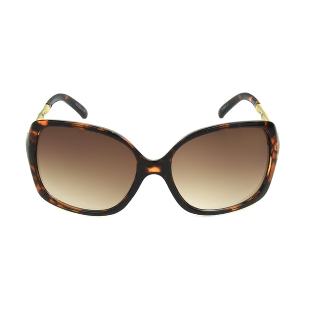 Lunettes De Soleil Femme Oversized - Marron, Plastique, 100% UV, Neuves Sans étiquette