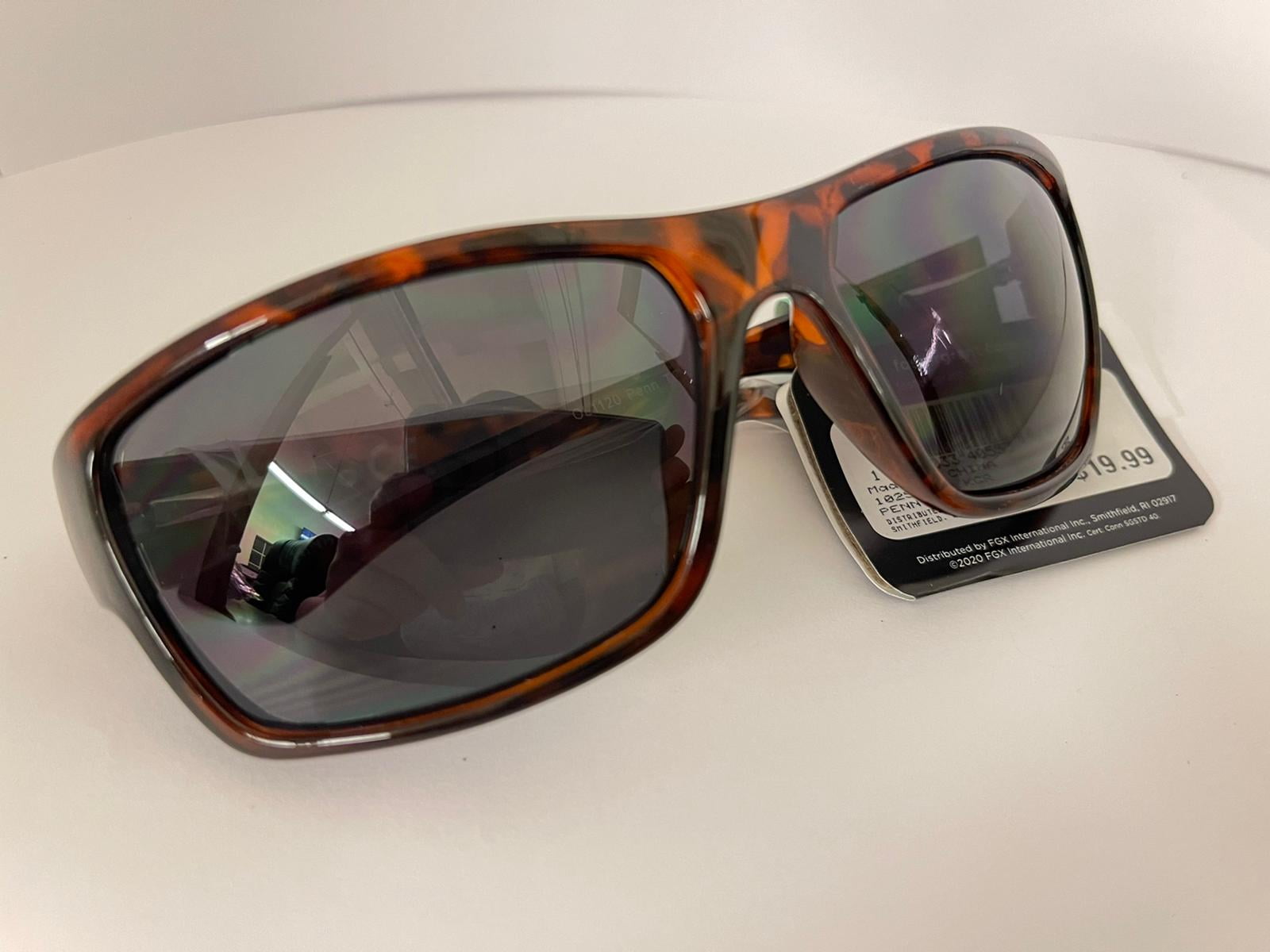 Foster Grant Women's Penny Tort Brown Rectangular Sunglasses