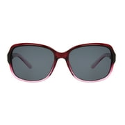 Foster Grant Women's Polarized Rectangle Sunglasses, Berry