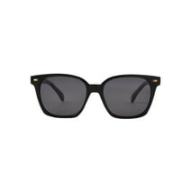 Foster Grant Women's Polarized Way-Shaped Sunglasses, Black