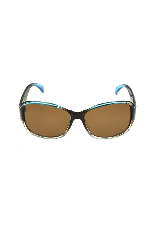 Women's Rectangle Fashion Sunglasses Turquoise Brown