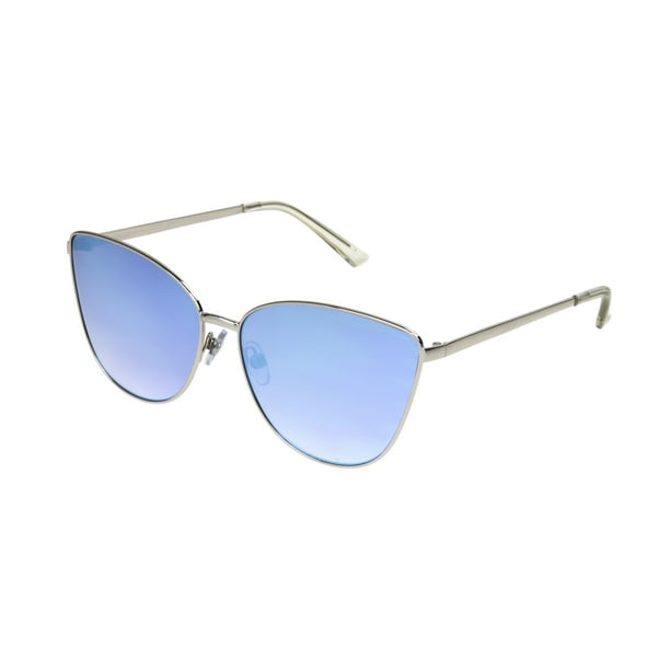 Foster Grant Women's Silver Mirrored Cat-Eye Sunglasses AA04 - Walmart.com