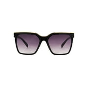 Foster Grant Women's Square Fashion Sunglasses Black