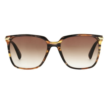 Foster Grant Women's Square Fashion Sunglasses Brown