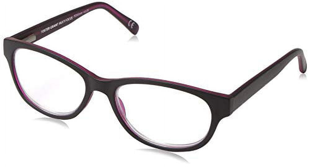 Foster Grant womens Zera Multifocus Reading Glasses, Black