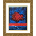 thumbnail image 1 of Foster, Joseph Marshal 12x14 Gold Ornate Wood Framed with Double Matting Museum Art Print Titled - Red Tree, 1 of 4