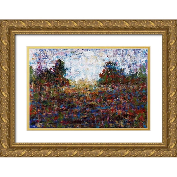 Foster, Joseph Marshal 32x23 Gold Ornate Wood Framed with Double Matting Museum Art Print Titled - Landscape