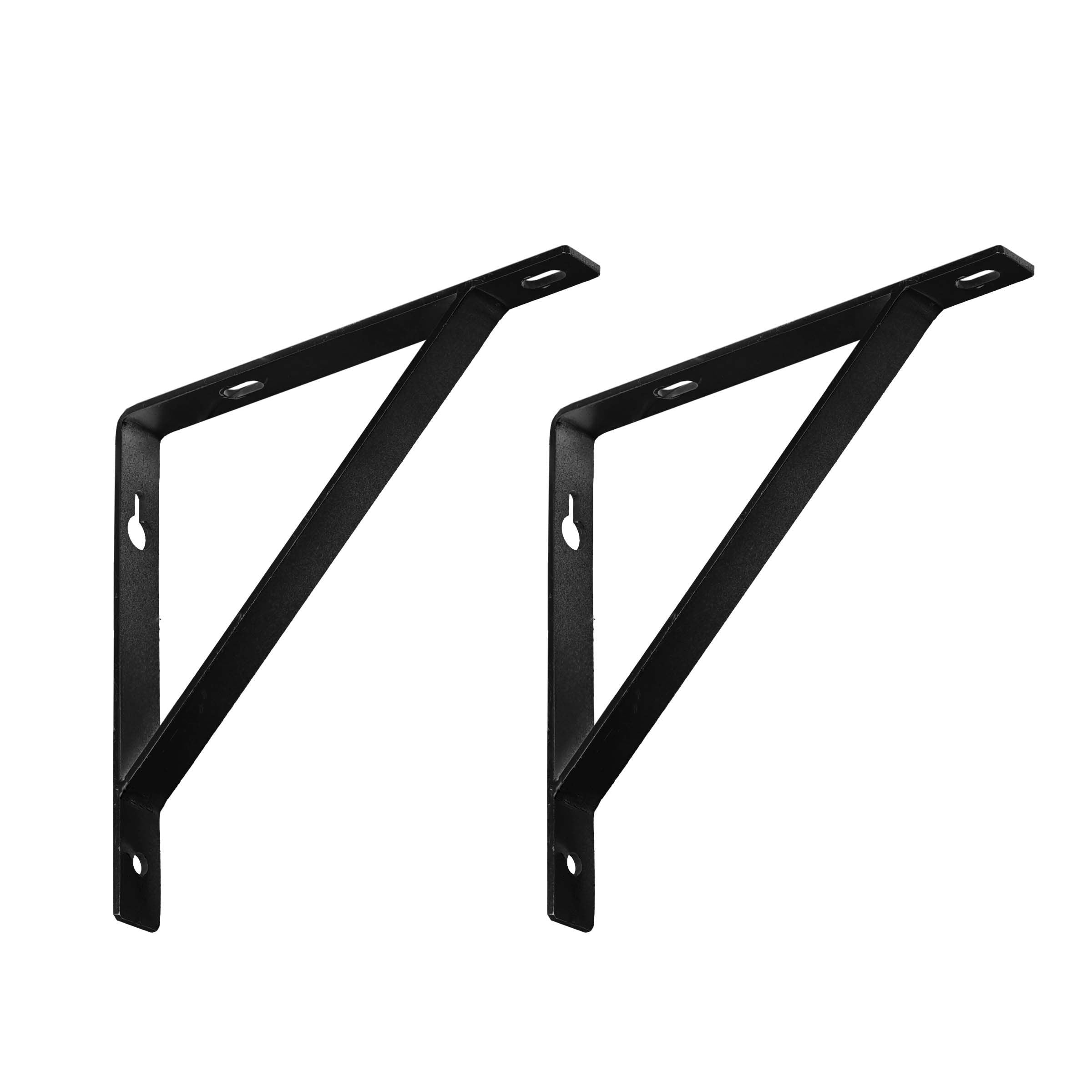 Foster Metal Triangle Shelf Bracket, Wall Mounted Shelving Brackets for ...