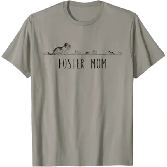 Foster Mom Cat Kitten Lover Cool Animal Rescue Everyday Graphic For ...