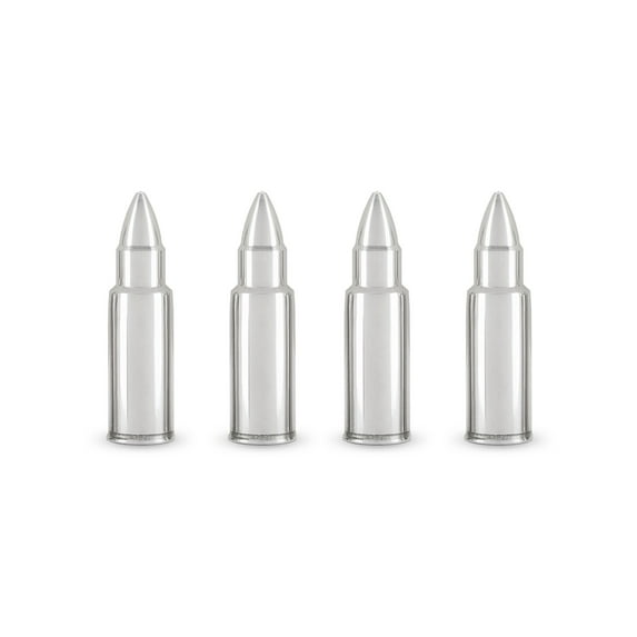 Foster & Rye Bullet Reusable Ice Cubes, Whiskey Gifts for Men, Set of 4