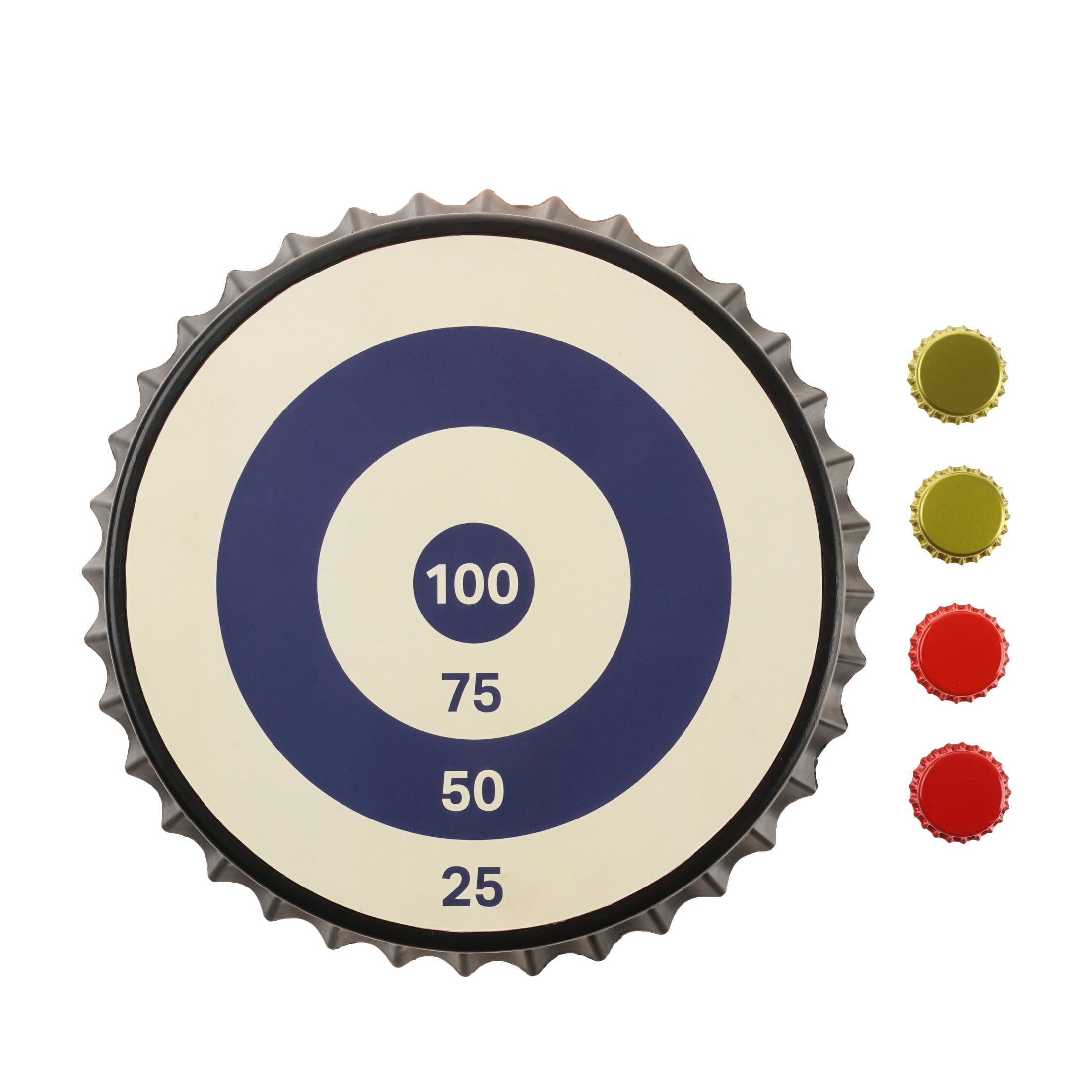 Red Cap Target Foster & Rye Bullseye Bottle Cap Target Game, Drinking Games for Adults ...
