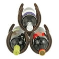 thumbnail image 1 of Foster & Rye Horseshoe 3 Bottle Countertop Wine Rack, Wine Bottle Holder, 1 of 6