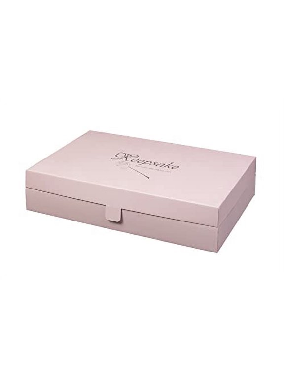 Foster-Stephens Extra-Large Pink Wedding Dress Preservation Kit with Lavender Sachet | Premium Wedding Gown Garment Storage Box | Closet Storage Organizer for Quilts, Gowns, Dresses, Family Heirlooms