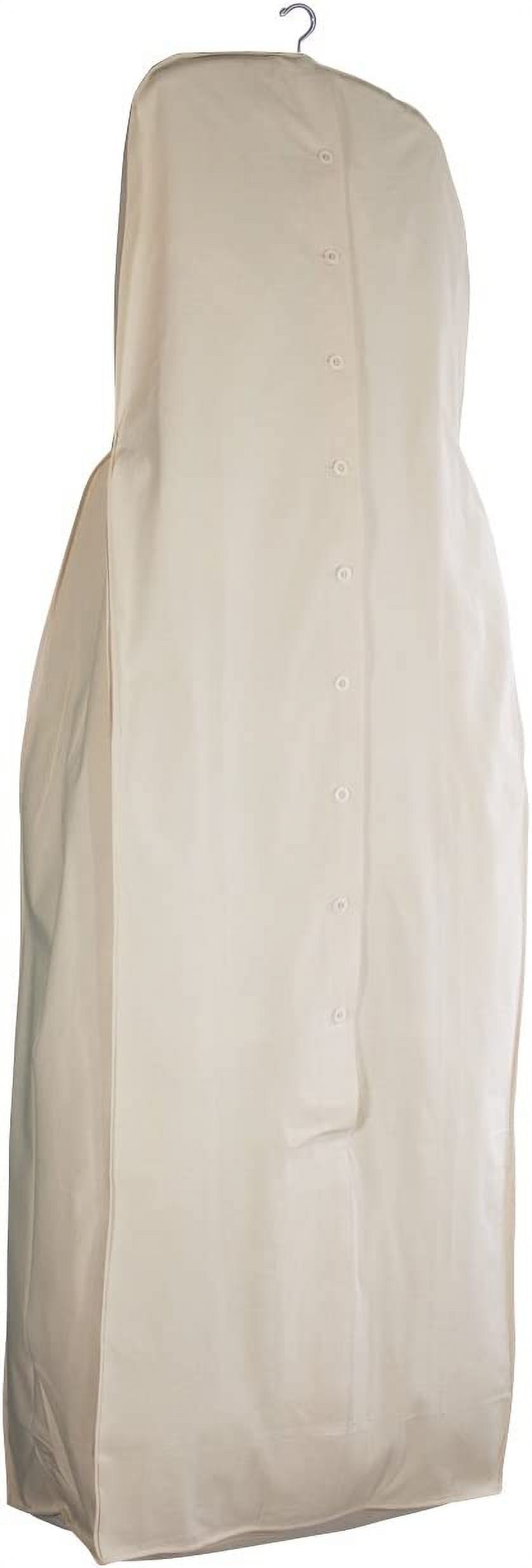 Foster-Stephens, Muslin Acid-Free Cotton Wedding Gown Garment Bag | 70" Long Wedding Dress Storage and Preservation | Closet Storage for Dresses