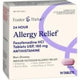 thumbnail image 1 of Foster & Thrive 24 Hour Allergy Relief, Non-Drowsy, All Day Rellief of Indoor & Outdoor Allergies, Fexofenadine Hydrochloride 70 Tablets, 180 mg Expire 8/2025, 1 of 4