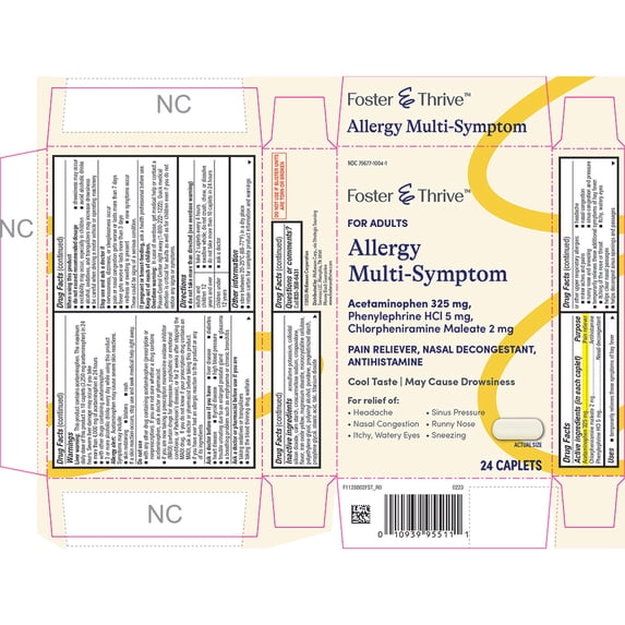 Foster & Thrive Allergy Multi-Symptom Relief - 24 ct