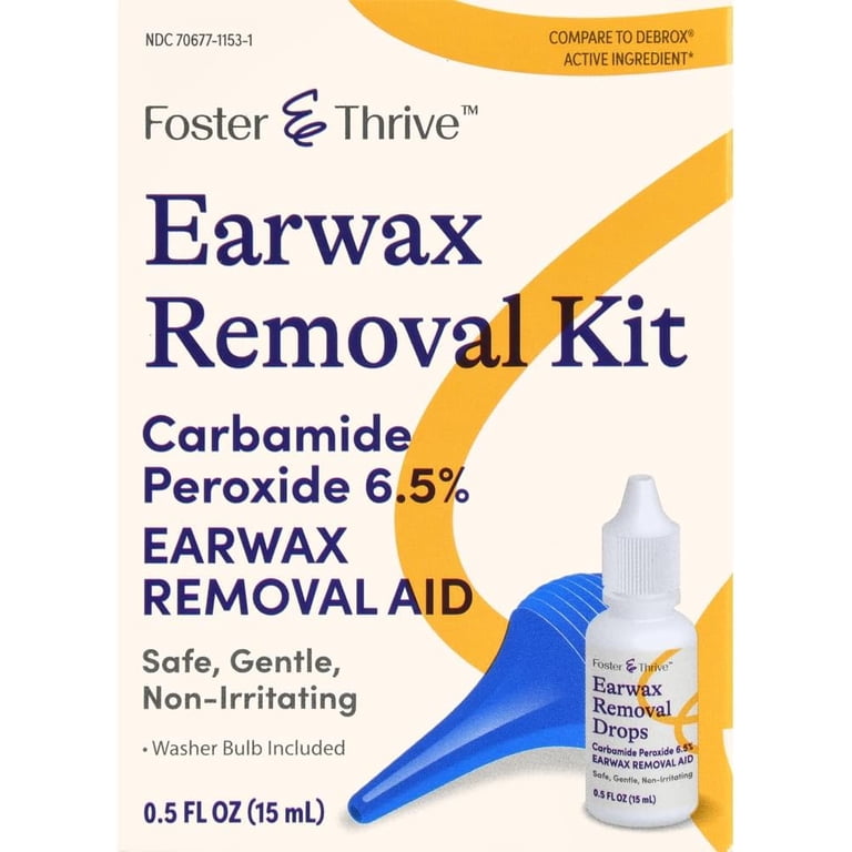 Foster & Thrive Earwax Removal Kit, Softens & Loosens Excess