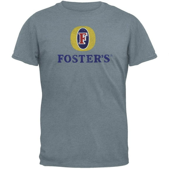 Foster's - Distressed Logo Grey Soft T-Shirt - Small