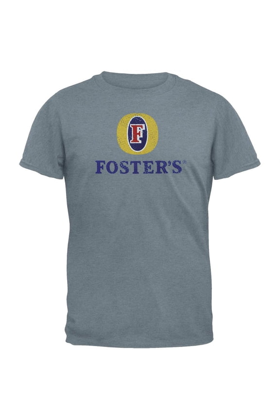 Foster's - Distressed Logo Grey Soft T-Shirt - Small