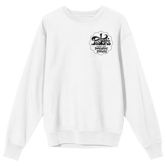 Foster's Home For Imaginary Friends Group Shot Crew Neck Long Sleeve White Adult Sweatshirt