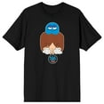 thumbnail image 1 of Foster's Home For Imaginary Friends Mac & Bloo Character Heads Crew Neck Short Sleeve Men's Black T-shirt
-4XL, 1 of 3