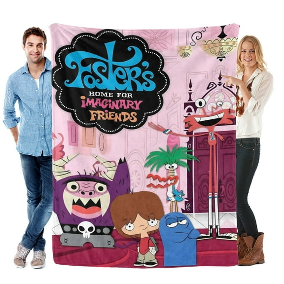 Foster's Home for Imaginary Friends-themed Pals Plush Throw Blanket Gifts for Fans Girls Boys Women Present Suitable for a variety of settings60"X80"(150cmX200cm)