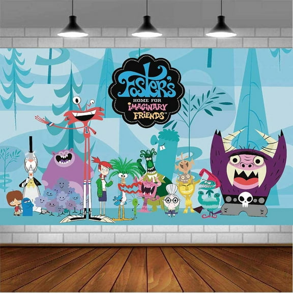 Foster's Home for Imaginary Friends Backdrop Banner Party Supplies Poster Movie Theme Background for Photography Birthday Decorations