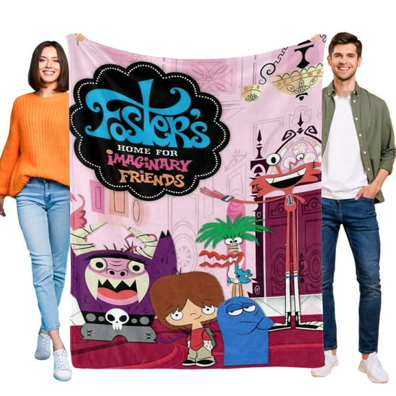 Foster's Home for Imaginary Friends Throw Blanket Gifts for Fans Lover Girls Boys Women Present Hoodie Him Bed 30"x40"