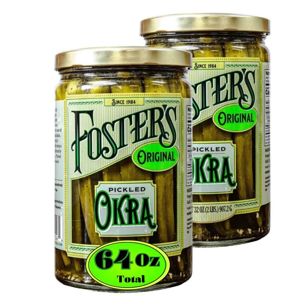 Foster's Pickled Okra - 32oz - (2 pack) - Traditional Pickled ...