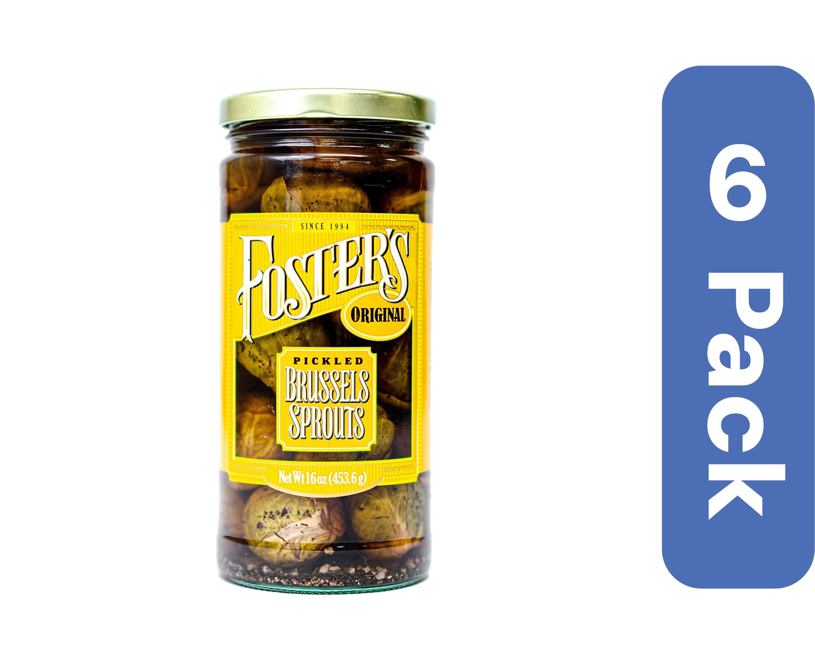 Foster's Pickled Products Brussels Sprouts Original 16 oz (Pack Of 6)