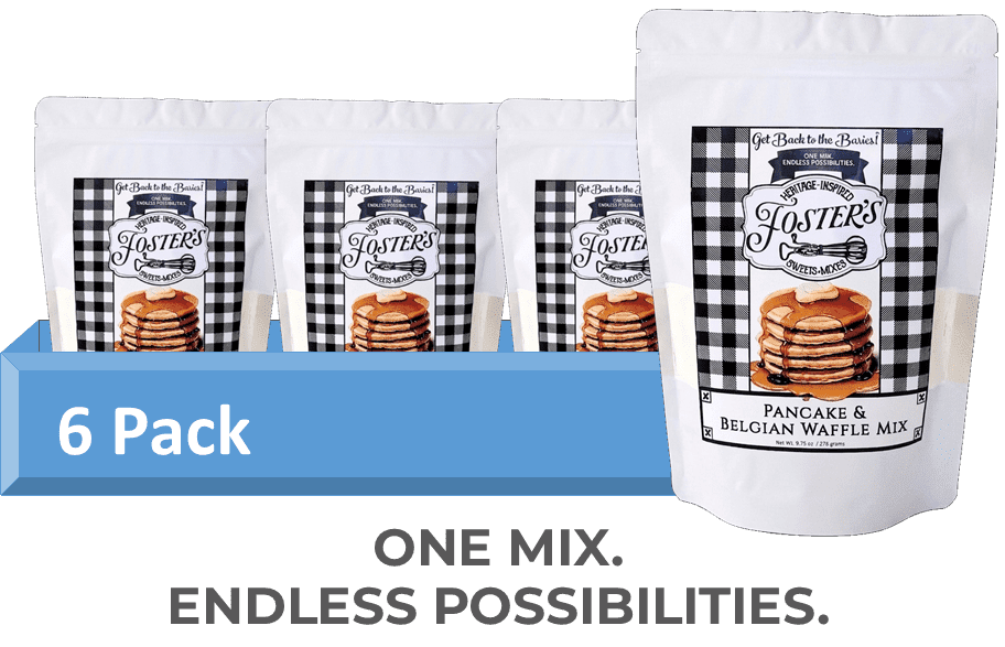 Foster's Sweets & Mixes Pancake & Belgian Waffle Mix, 9.75 Ounces, Pack of 6