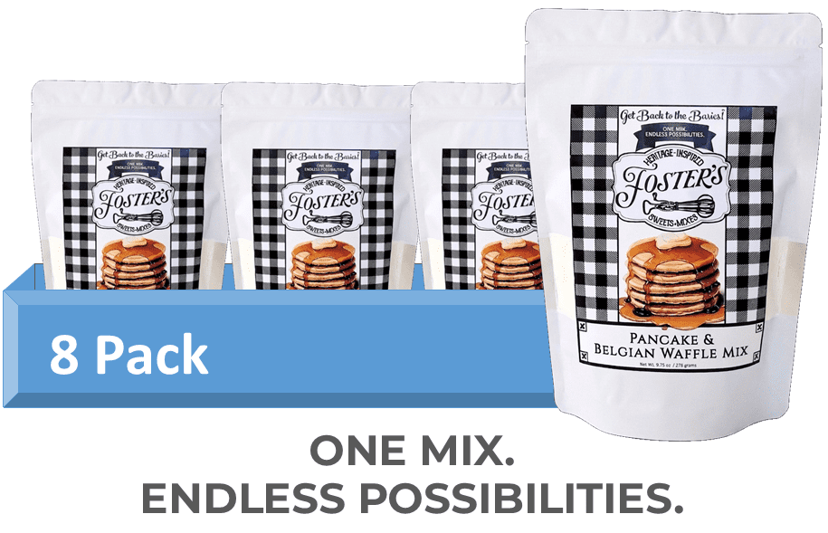 Foster's Sweets & Mixes Pancake & Belgian Waffle Mix, 9.75 Ounces, Pack of 8