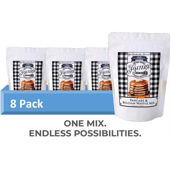 Foster's Sweets & Mixes Pancake & Belgian Waffle Mix, 9.75 Ounces, Pack of 8