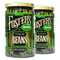 thumbnail image 1 of Fosters Pickled Green Beans- Original- 32oz (2 Pack) - Pickled Green Beans in a Jar - Traditional Pickled Vegetables Recipe for 30 years - Gluten Free- Fat Free - Preservative Free - Pickled Beans, 1 of 8