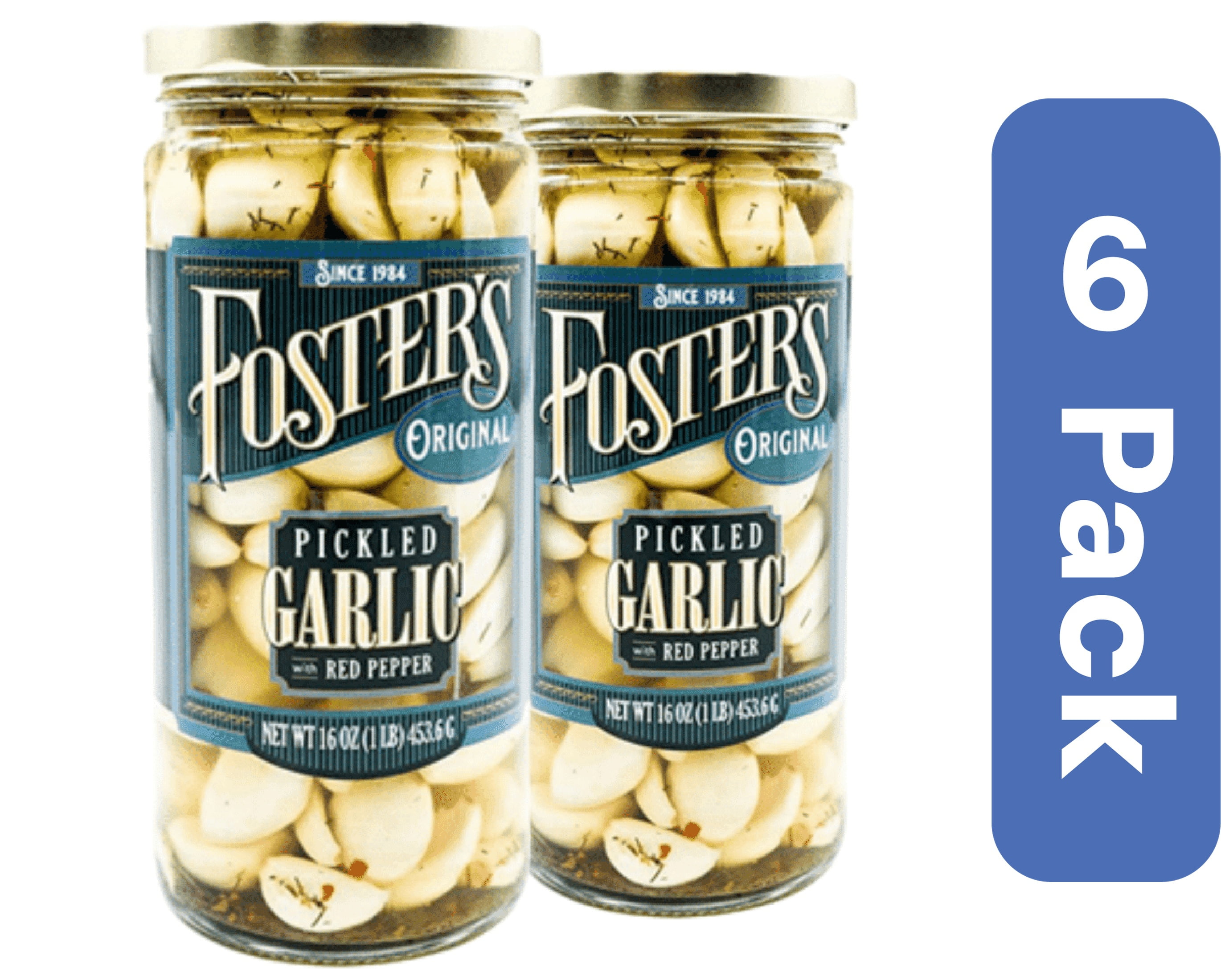Fosters Pickled Products Garlic and Red Pepper 16 oz (Pack Of 6)