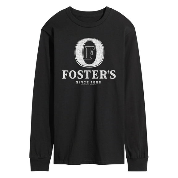Fosters - White Logo - Men's Long Sleeve Tee