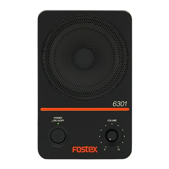 Fostex 6301DT 4" Powered Studio Monitor with DANTE, 20W D Class , RJ45 Dante Enabled