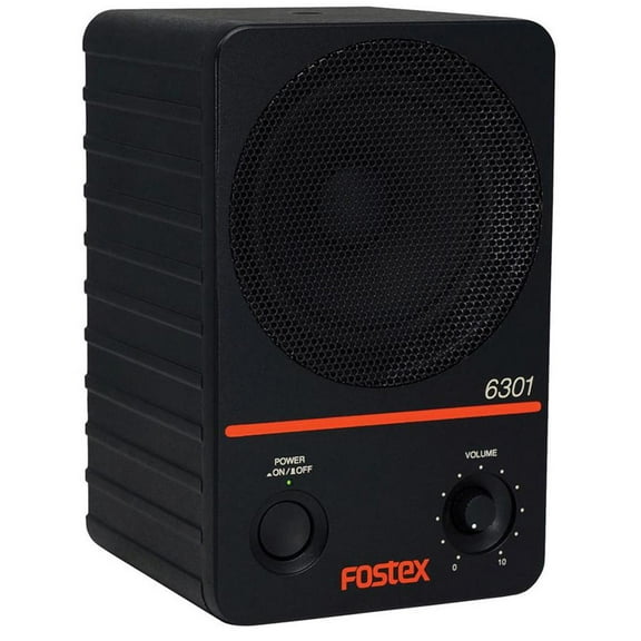Fostex USA 6301NB Powered Active Monitor, 20W D-Class, Unbalanced Speaker (Single)