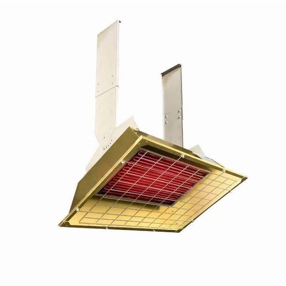 Infrared Overhead Electric Heater, 1, 3 Phase, Aluminum, 208V AC F43-FSS-3